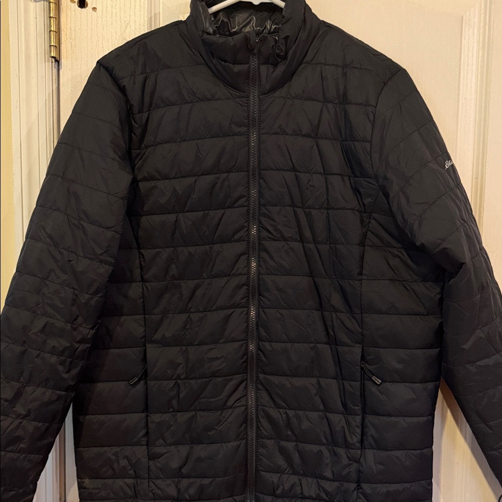 Eddie Bauer Black Quilted Packable Puffer Jacket